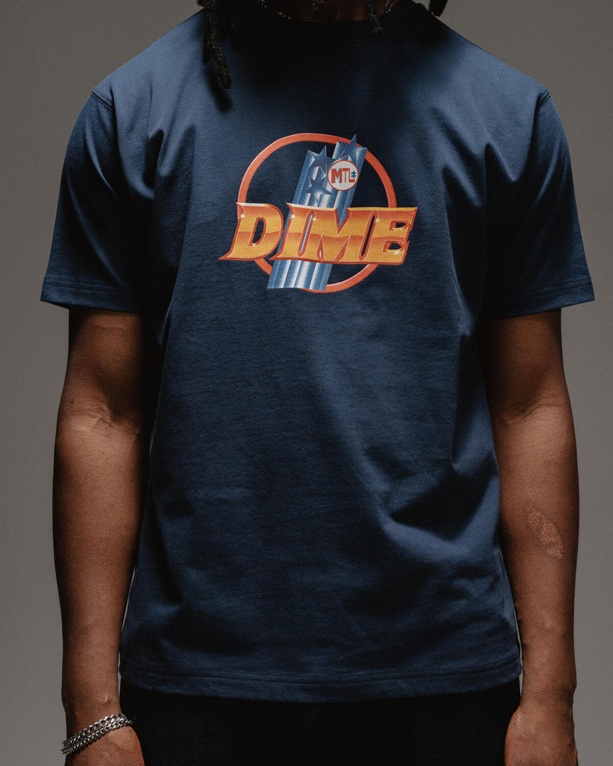 【DIME】 Lance T-Shirt / Navy Dime Lance T-Shirt | DIMEFA2427NVY | AFEW STORE